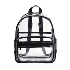 Women Backpack Transparent PVC Bag Female College Students Bookbag