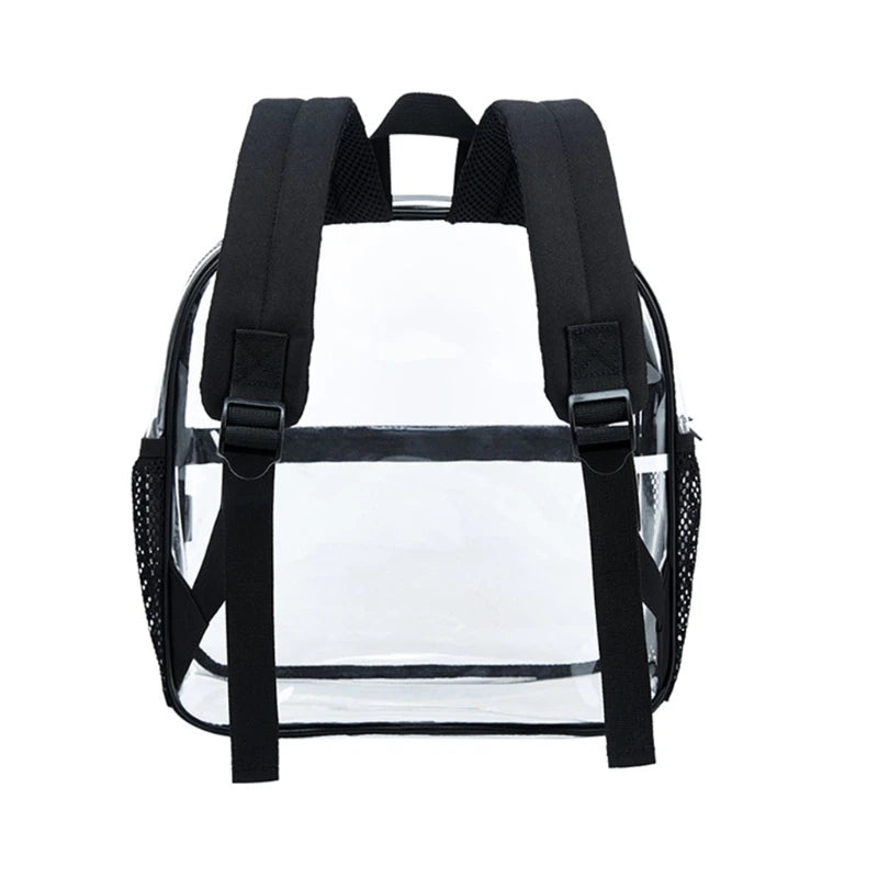 Women Backpack Transparent PVC Bag Female Girls College Students Bookbag