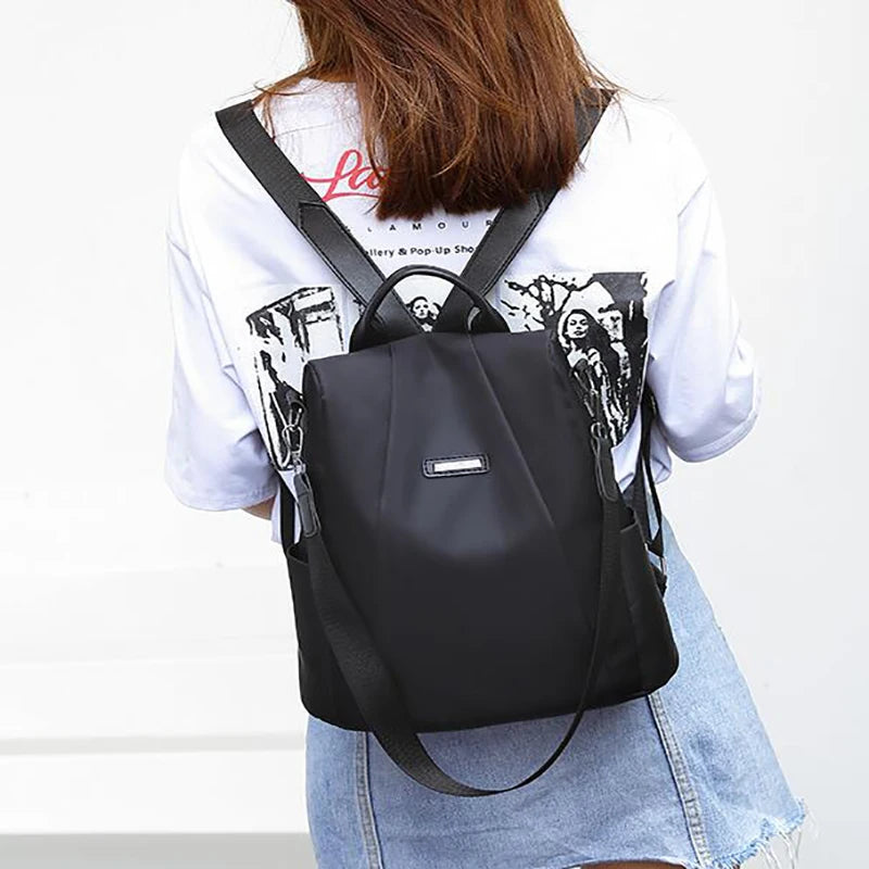 Women Backpack Waterproof Breathable Lightness Bagpack Version Canvas Backpacks