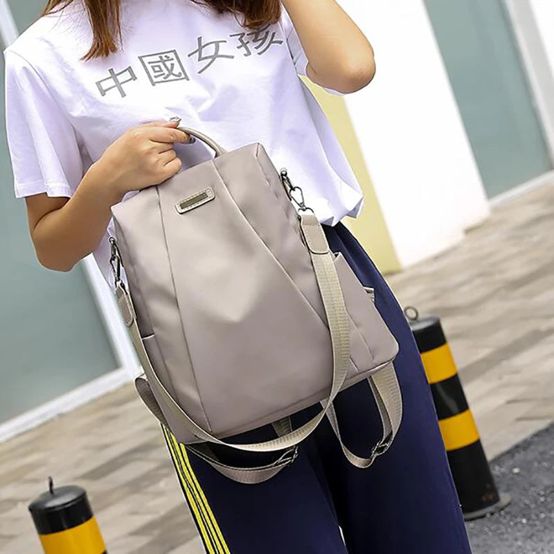 Women Backpack Waterproof Breathable Lightness Bagpack Version Canvas Backpacks