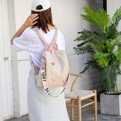 Waterproof Nylon Women's Backpack Anti-Rucksack Travel Bag
