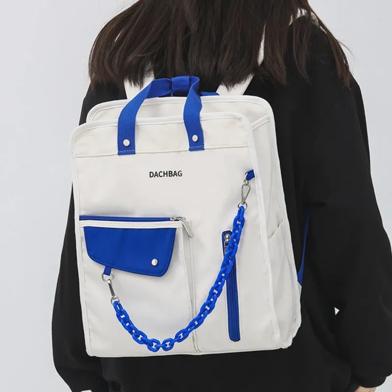 Women Backpack School Bag For Teenage Girl Waterproof Nylon Travel Backpack