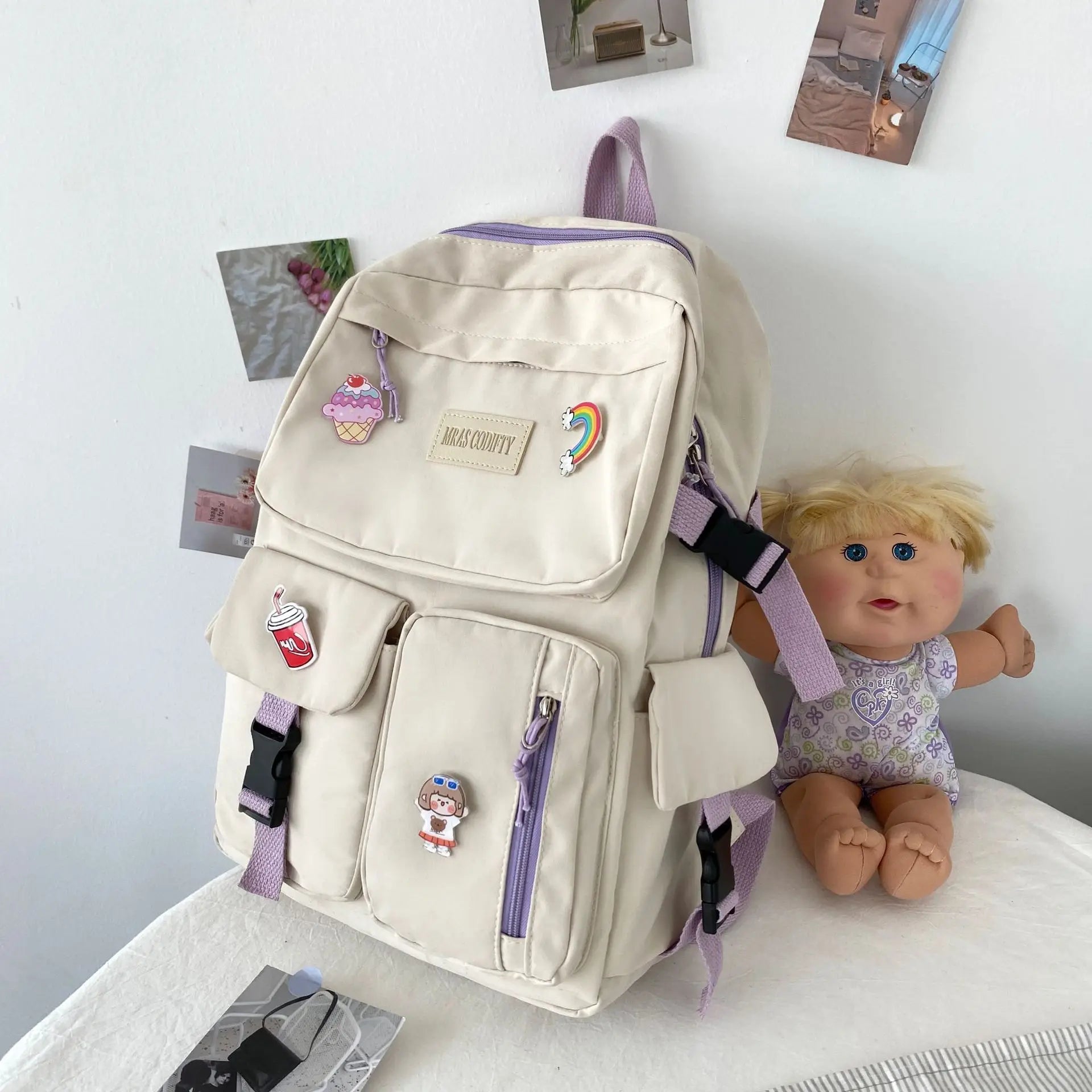 Women Backpack for Teenage Girls Casual School Students Shoulder Bags