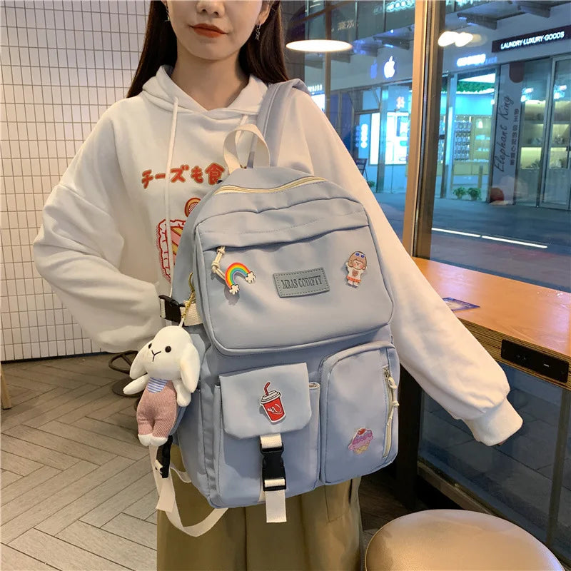 Women Backpack for Teenage Girls Casual School Students Shoulder Bags