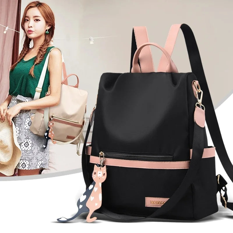 Women Backpacks All-Match Oxford Cloth Anti-Theft Shoulder Bag