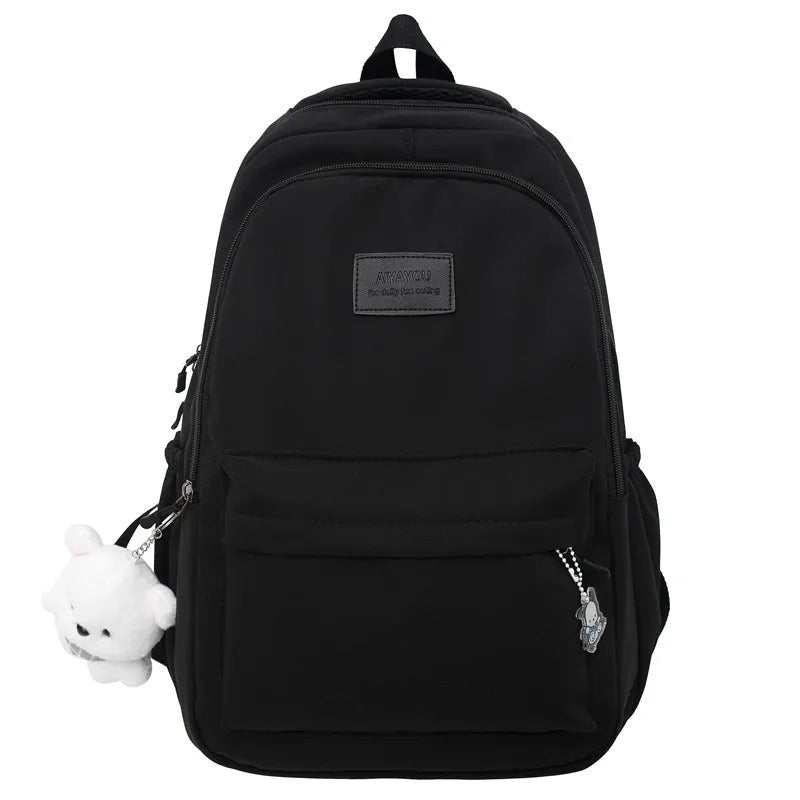 Women Backpacks Multi-pockets Letter Embroidery Casual Tote High Street Harajuku