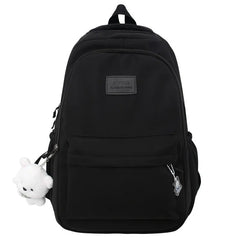 Women Backpacks Multi-pockets Letter Embroidery Casual Tote High Street Harajuku