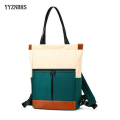 Waterproof Nylon Backpack for Teenage Girls, School Bags, Shoulder Bag