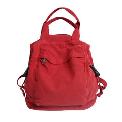 Green Canvas Rucksack Laptop School Bag for Teen Girls