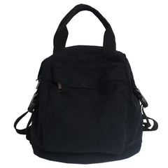 Green Canvas Rucksack Laptop School Bag for Teen Girls