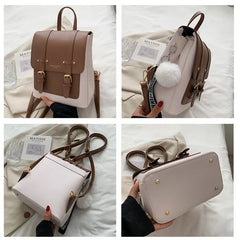 Women Backpacks High Leather Travel Backpack Sac A Dos Small School Bags
