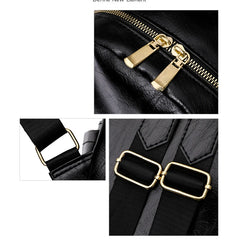Women Backpacks High Pu Leather Backpack School Bags for Girls Ladies Bagpack Sm