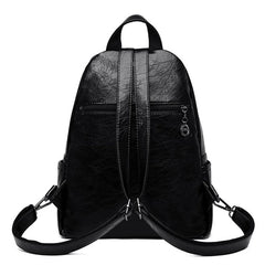 Leather Women Anti-theft Backpacks Shoulder Bags School Rucksacks Mochilas