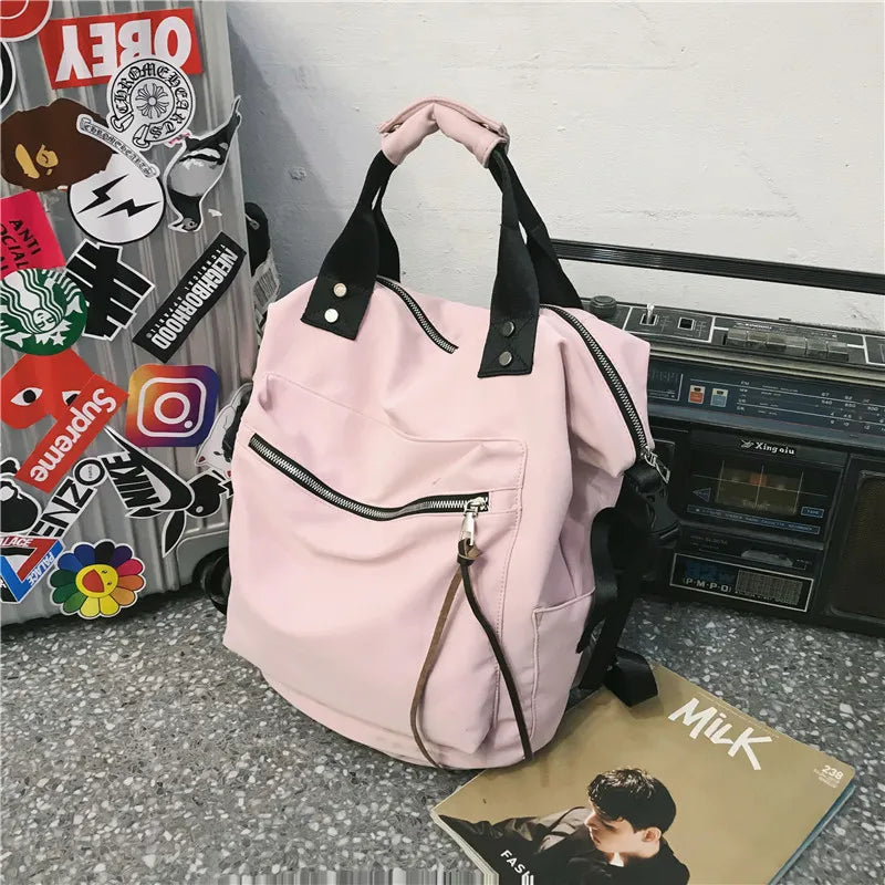 Women Backpacks Multifunction Big Pocket Top-Handle Bag Large Capacity Bag