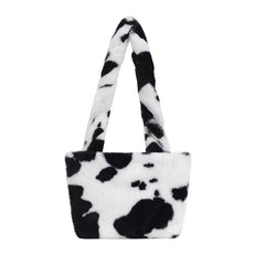 Winter Plush Messenger Bag Casual Women Totes Shoulder Bags Female Purse