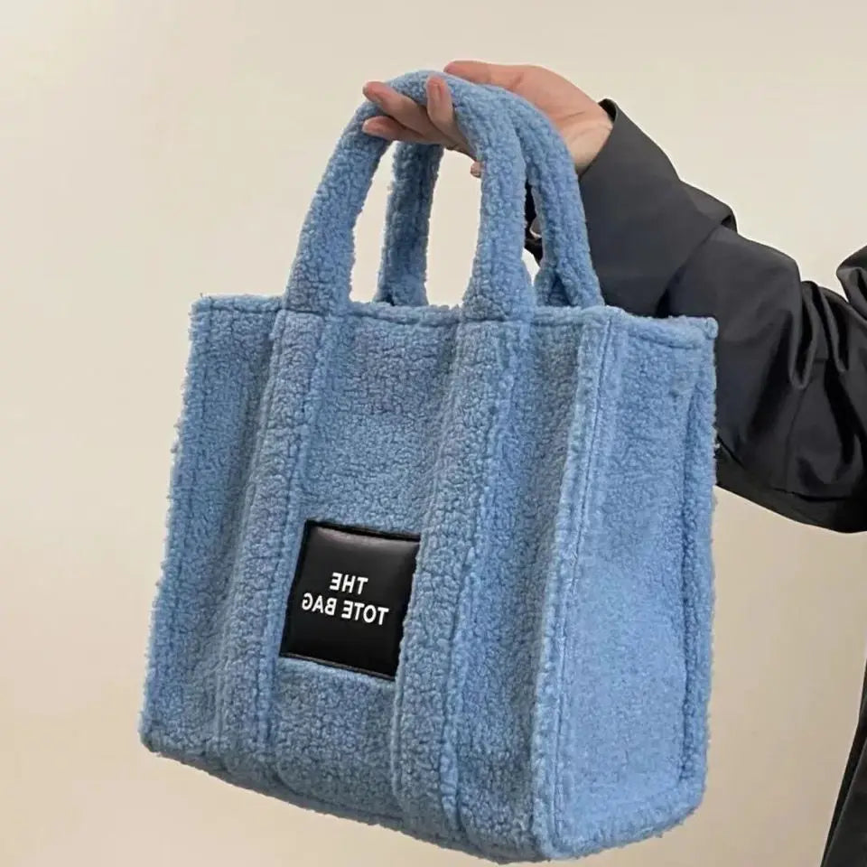 Women Bag Autumn Winter Casual Tote Bag Solid Zipper High-Capacity Shoulder Bags