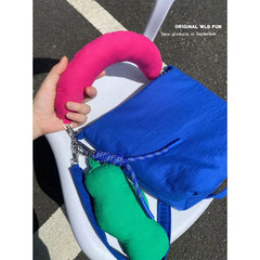Women Shoulder Bag Nylon Square Handbag Crossbody Zipper Girls All-match
