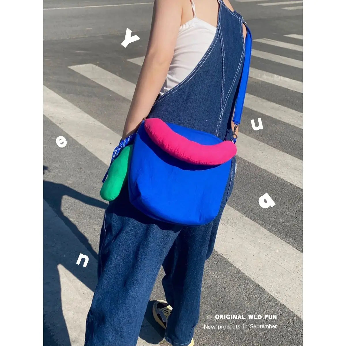 Women Shoulder Bag Nylon Square Handbag Crossbody Zipper Girls All-match
