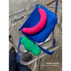 Women Shoulder Bag Nylon Square Handbag Crossbody Zipper Girls All-match