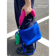 Women Shoulder Bag Nylon Square Handbag Crossbody Zipper Girls All-match