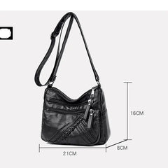 Women Bag Shoulder Bags Vintage Pack Classic Ladies Hand Bags PU Messenger