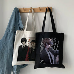 Bungo Stray Dog Anime Canvas Bag Harajuku Shopper Bag