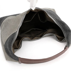 Canvas Shoulder Bag for Women Handbag High Ladies Underarm Bag Daily Pack