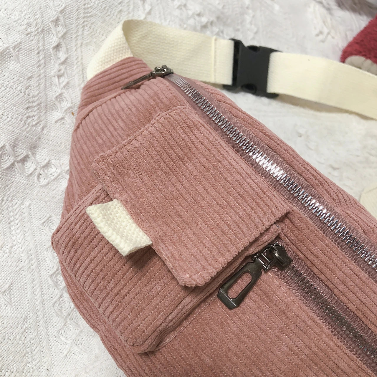 Canvas Waist Bag for Women Outdoor Chest Phone Bag