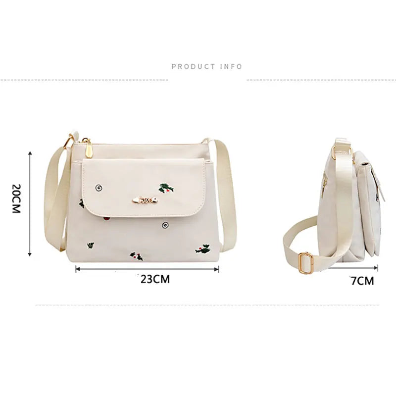 Casual Shoulder Bags Handbag Nylon Crossbody Bag Female Ladies Messenger Pack
