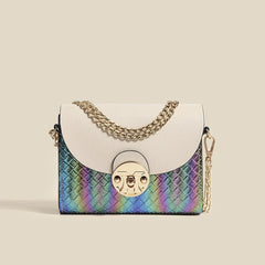 Women Bag Casual Travel Handbag Silk Scarf Chain Shoulder Messenger Bag