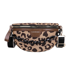 Leopard Pattern Crossbody Chest Bag Vacation Fanny Pack