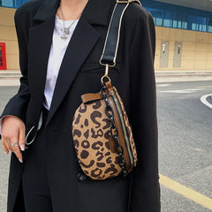 Leopard Pattern Crossbody Chest Bag Casual Vacation Waist Fanny Pack
