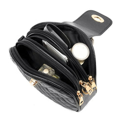 Women Multi-Layer Messenger Crossbody Bag