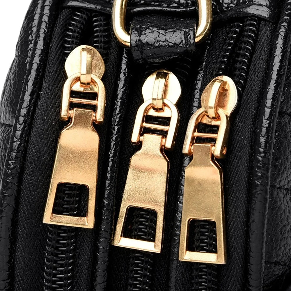 Women Multi-Layer Messenger Crossbody Bag