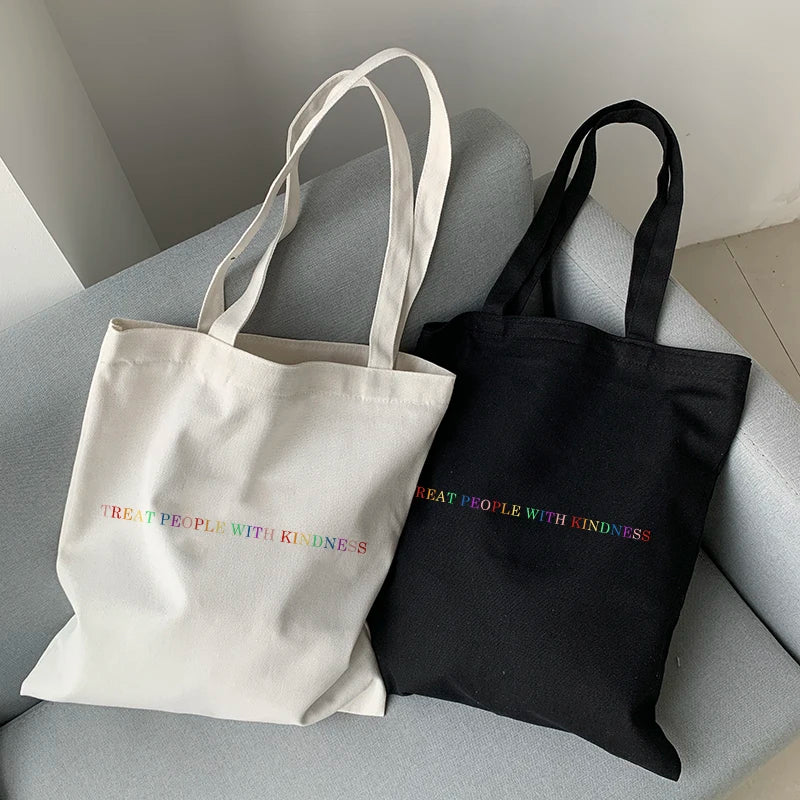 Vintage Canvas Shoulder Bag Harajuku Women