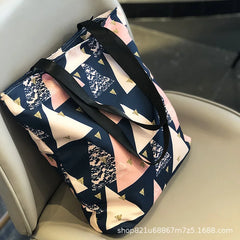 Women Bag Casual College Style Shoulder Bag Waterproof Oxford