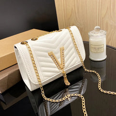 Women Bag Female Tael Chain Small Square Shoulder Messenger Crossbody Purse