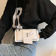 Mini Shoulder Purse with Long Chain Strap Crossbody Sling Bags For Women