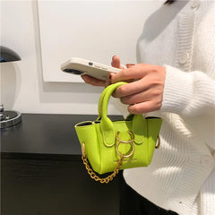 Mini Crossbody Messenger Leather Bag Women Dumpling Purse