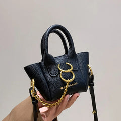 Mini Crossbody Messenger Leather Bag Women Dumpling Purse