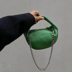 Women Bag Simple All-match PU FLAP Solid Zipper Shoulder Handbags Crossbody