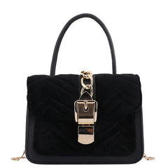 Corduroy Women's Small Square Shoulder Messenger Crossbody Bag