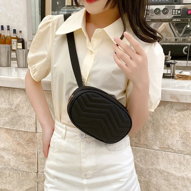 Women Square Crossbody Chest Bag Mobile Phone Sling Small Shoulder Messenger Bag