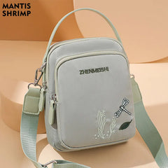 Women Nylon Shoulder Totes Embroidery Messenger Bag High Handbag Crossbody