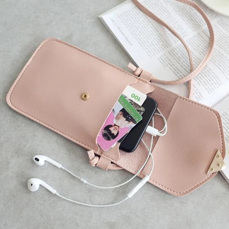 Transparent Women Coin Purse Cross Shoulder Bag Girls Phone Bags