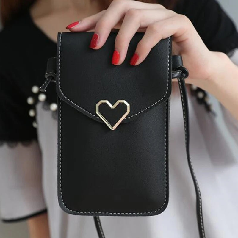 Transparent Women Coin Purse Cross Shoulder Bag Girls Phone Bags
