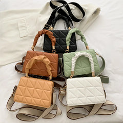 Women Small Square Shoulder Messenger Crossbody Bag Side Purse