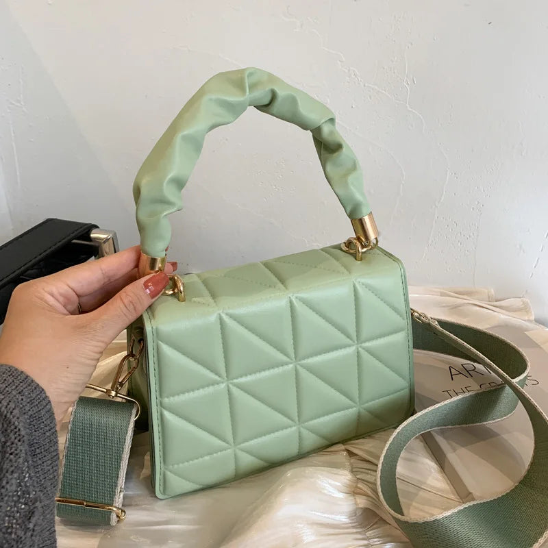 Women Small Square Shoulder Messenger Crossbody Bag Side Purse