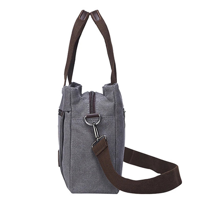 Canvas Crossbody Bag for Women Large Shoulder Tote Messenger Handbag