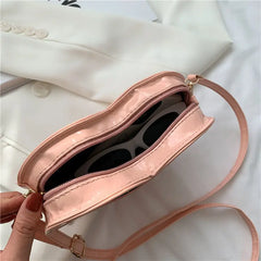 Women Bag Heart PU Flap Ladylike Crossbody MINI Girls Bag